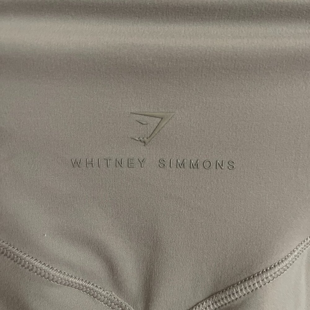 WHITNEY SIMMONS GYMSHARK LEGGINGS TAN XS